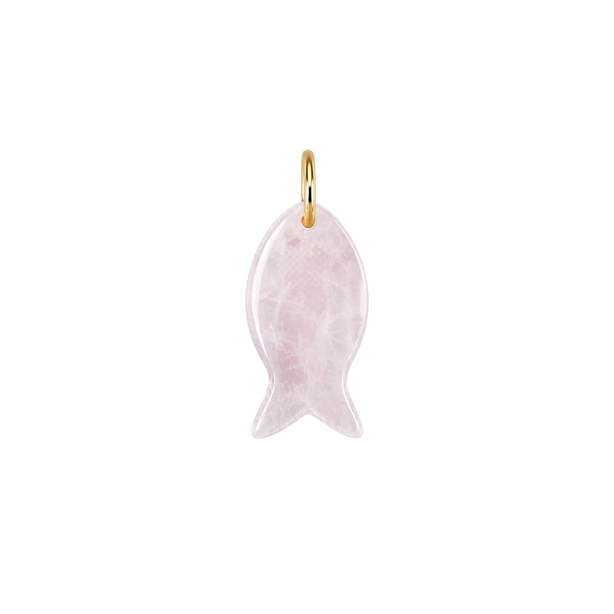 Mini Natural Stone Fish Charm