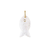 Large Natural Stone Fish Charm