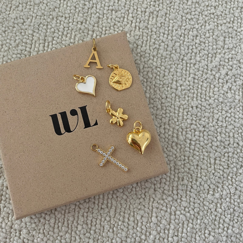 Pave Cross Charm