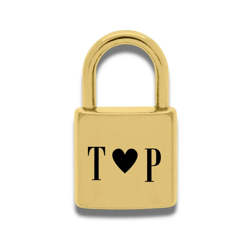 Engraved Padlock Charm