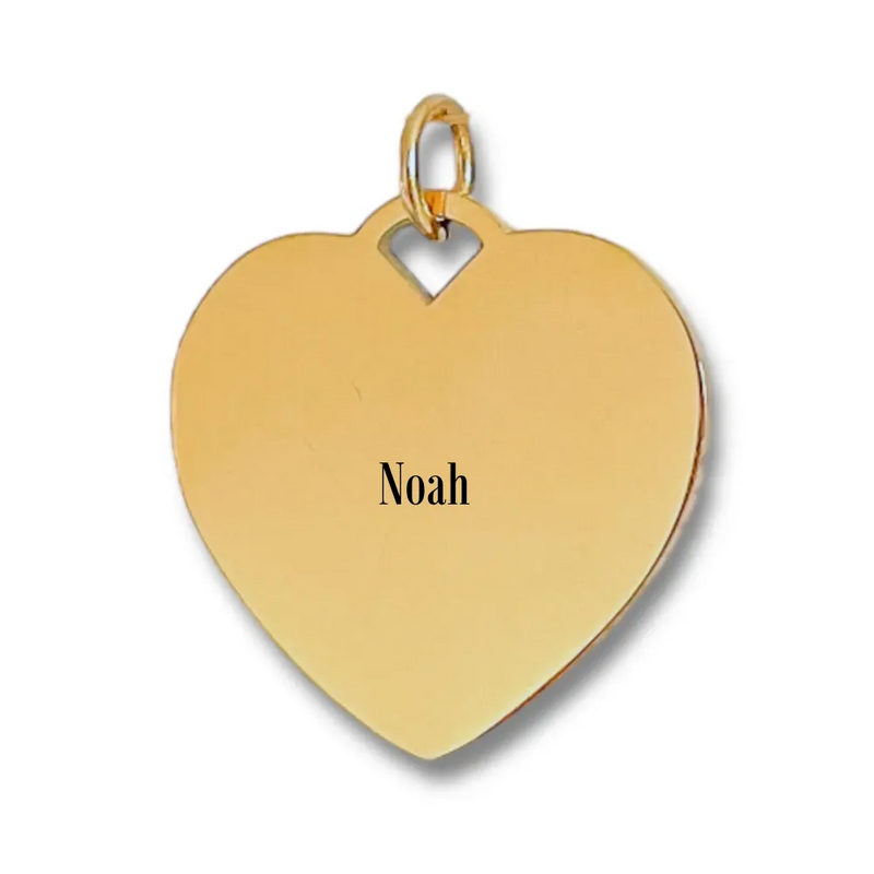 Engraved Heart Charm: Name